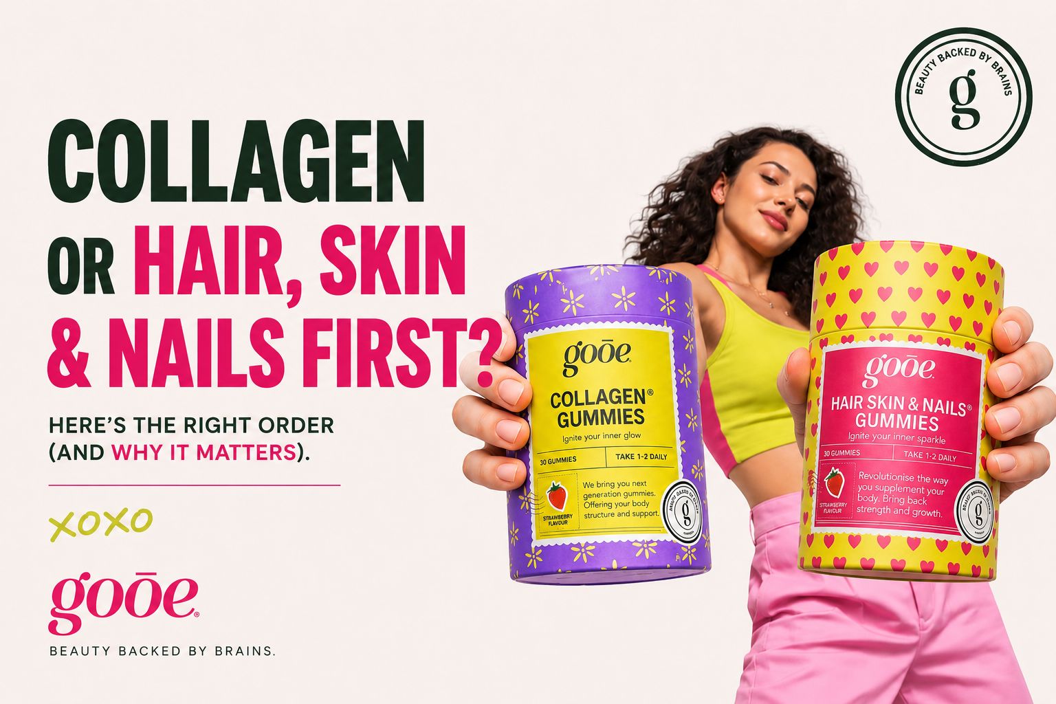 Collagen vs Hair, Skin & Nails Gummies: Which Should You Take First? - Goōe South Africa